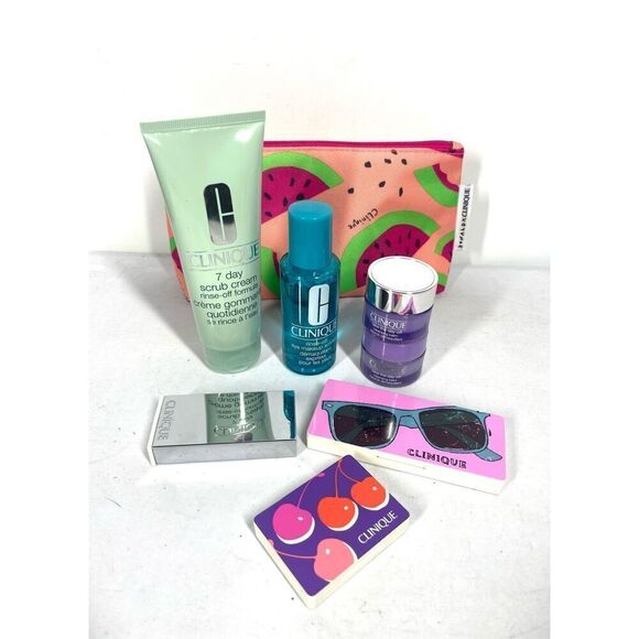 Clinique 8 Piece Lot Eyeshadow Palettes Scrub Rinse Off Eye Makeup Take Day Off - Picture 1 of 6